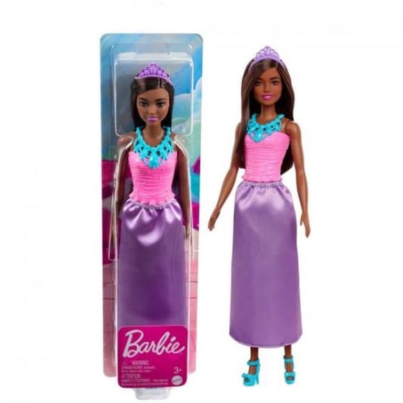 Лялька Barbie Дрімтопія Чарівна принцеса темна шатенка у фіолетовій спідниці (HGR00-HGR02)